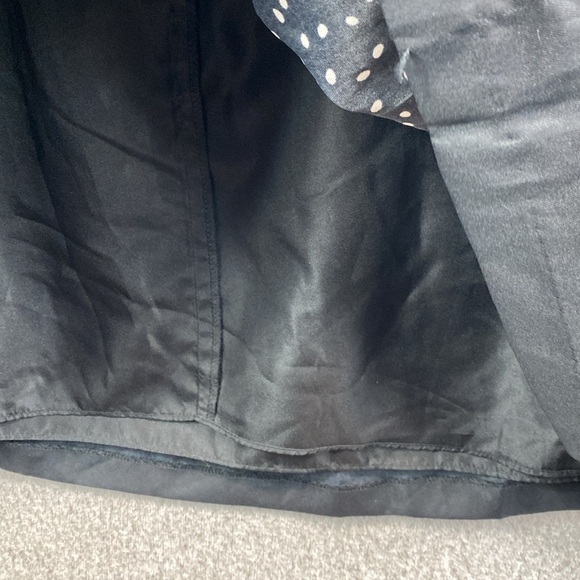 Ann Taylor midi dress polka dot fit and flare size 6 silky smooth sleeveless - Picture 11 of 12